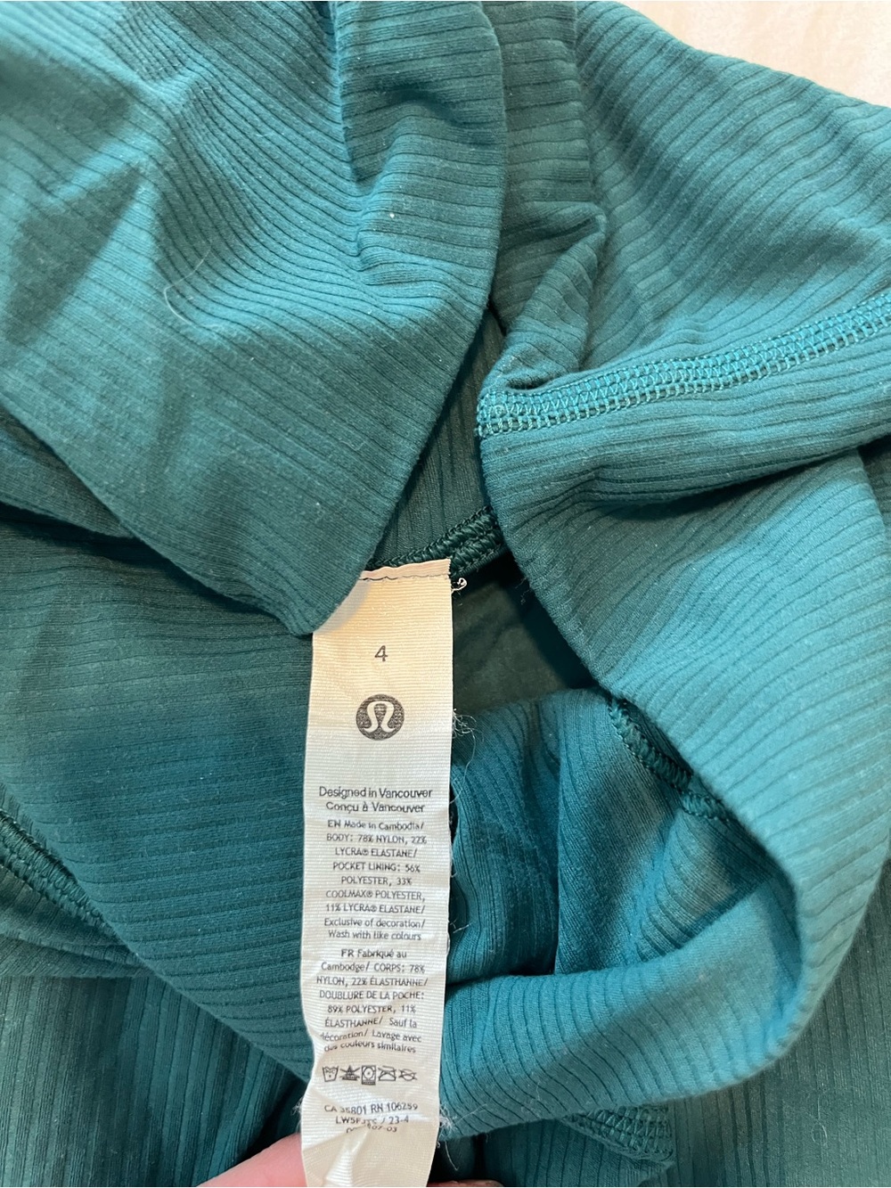 Lululemon Align Ribbed Size 4 - Picture 2 of 2